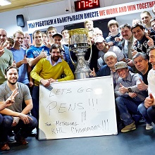 "Let`s go Pens! From Metallurg - KHL Champions!"